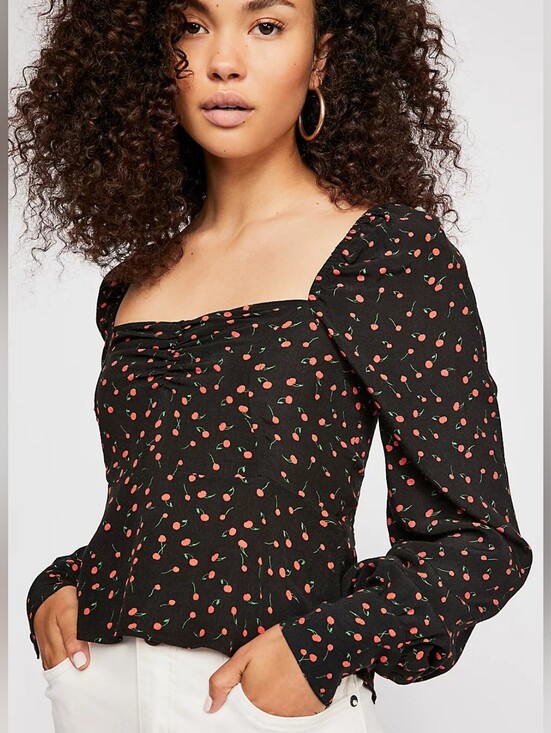 Free People Tops - FREE PEOPLE Julia Sweetheart Top S